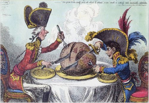 イギリスの風刺画家、ジェイムズ・ギルレイ（１７５６～１８１５年）「夜食をとるグルメ