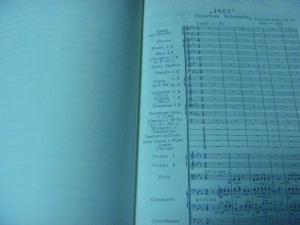 チャイコフスキー　序曲１８１２年スコア