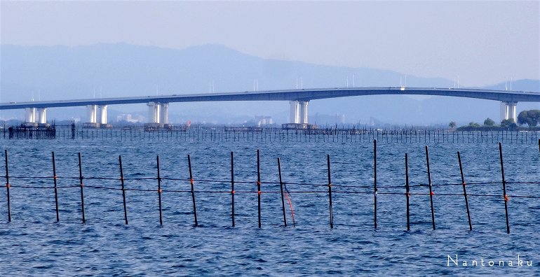 夏の琵琶湖　琵琶湖大橋
