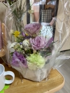奈良から届いたお盆のお花