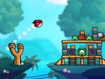 鳥を飛ばして敵を退治する発射系パズル【Angry Birds Heroes】