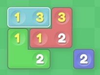 同じ数字を隣接させるブロック配置パズル【Close Numbers】