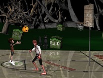 ハロウィンのバスケットシュートゲーム【Halloween Hoops】