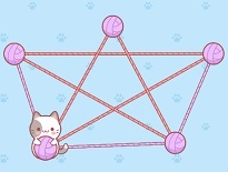 ネコが毛糸をほどく可愛いパズル【Yarn Untangled】