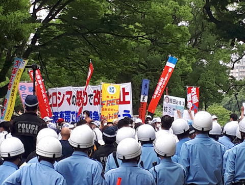 原爆の日 広島 デモ