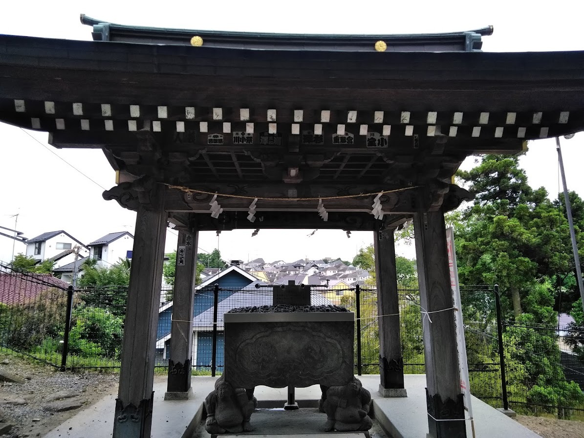 琴平神社本殿の手水舎１