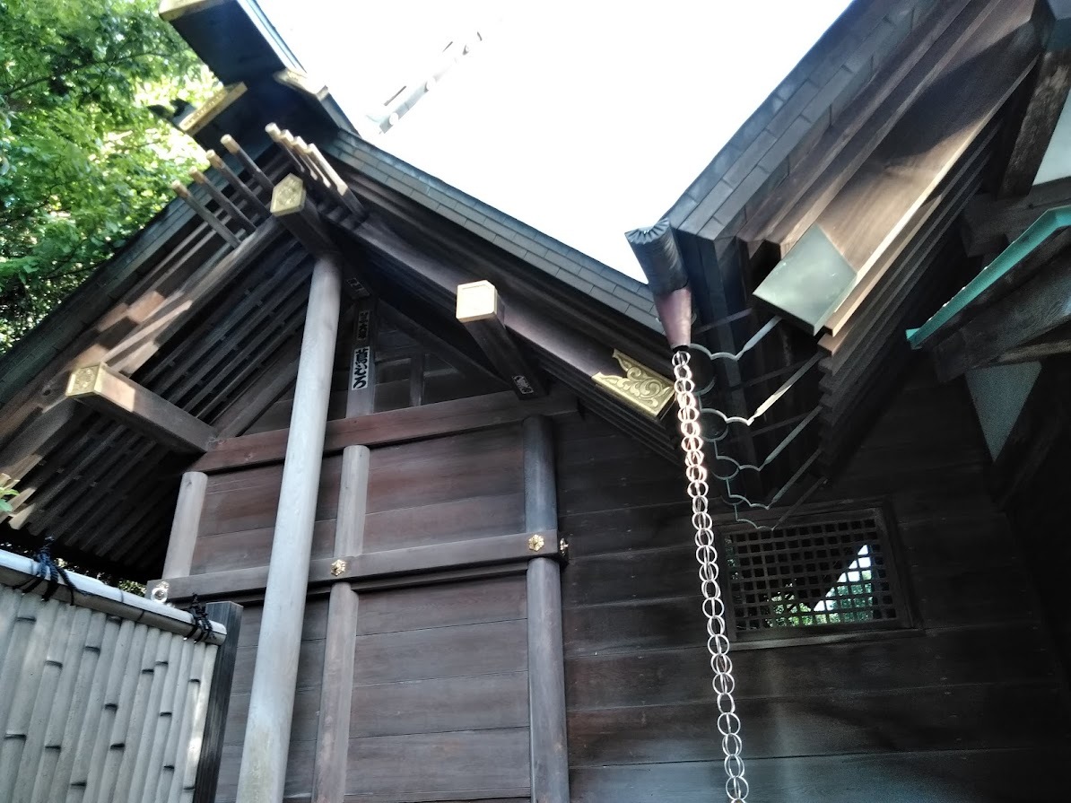 細山神明社の拝殿・本殿１０