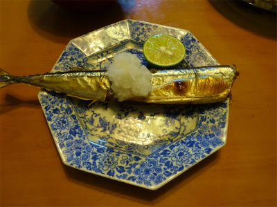 220913秋刀魚の塩焼き