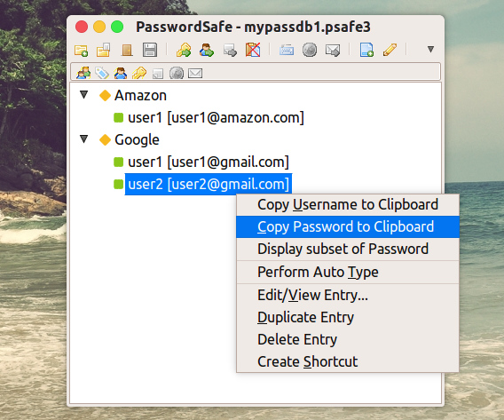 Password Safe Ubuntu パスワードマネージャ